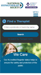 Mobile Screenshot of nationalhypnotherapysociety.org